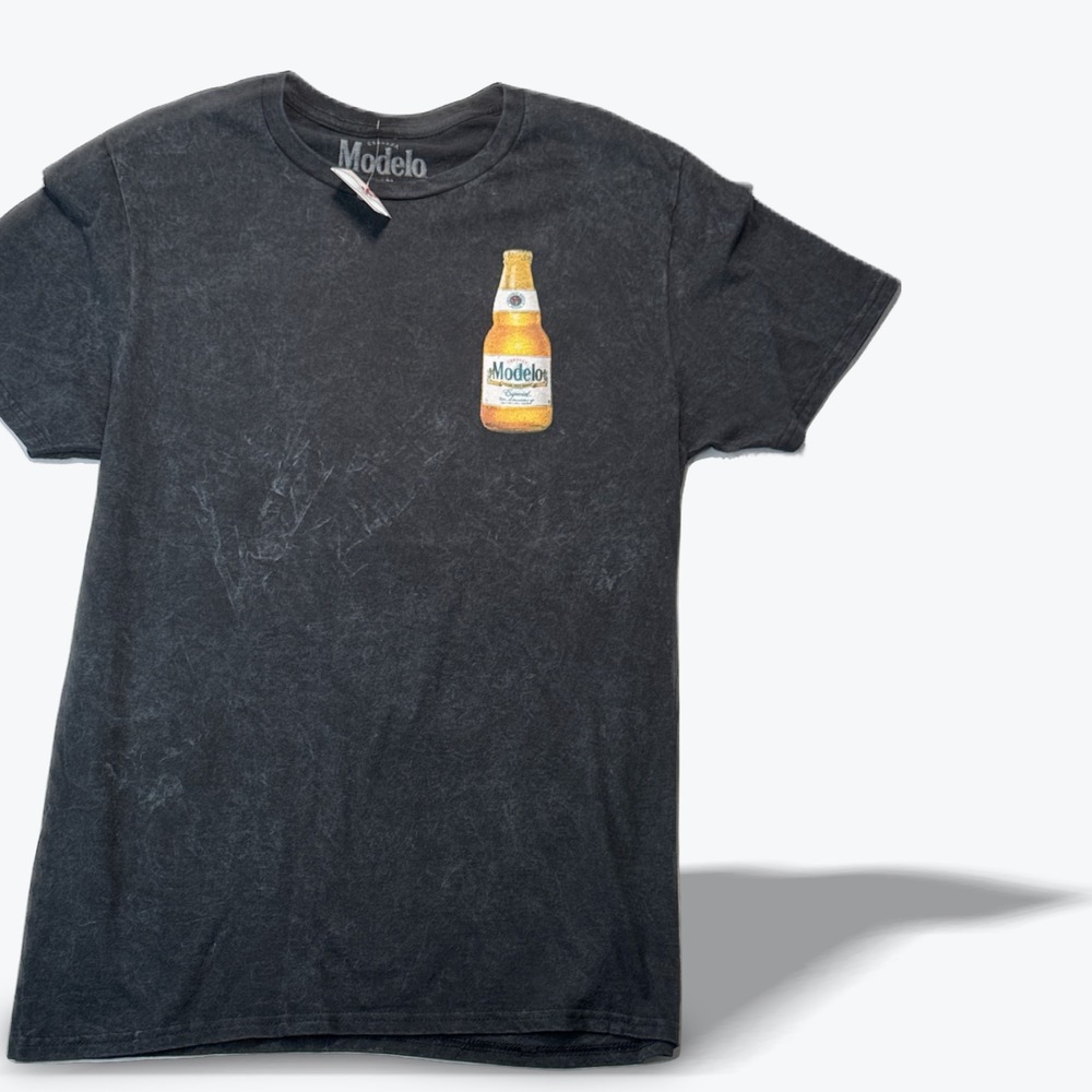 Modelo Especial Beer T Shirt Mens Medium Mazatlan Mexico Graphic Washed Black